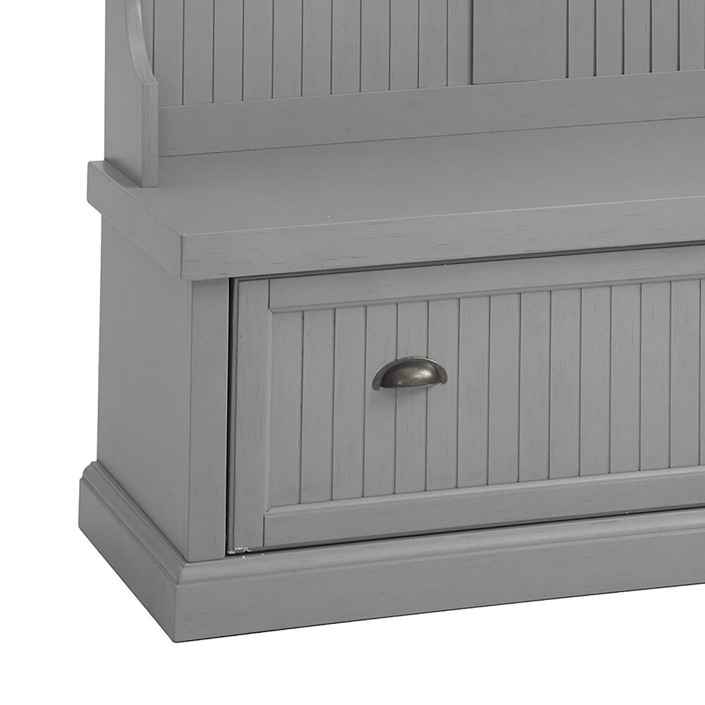 Crosley Furniture Seaside Hall Tree in Distressed Gray NFM