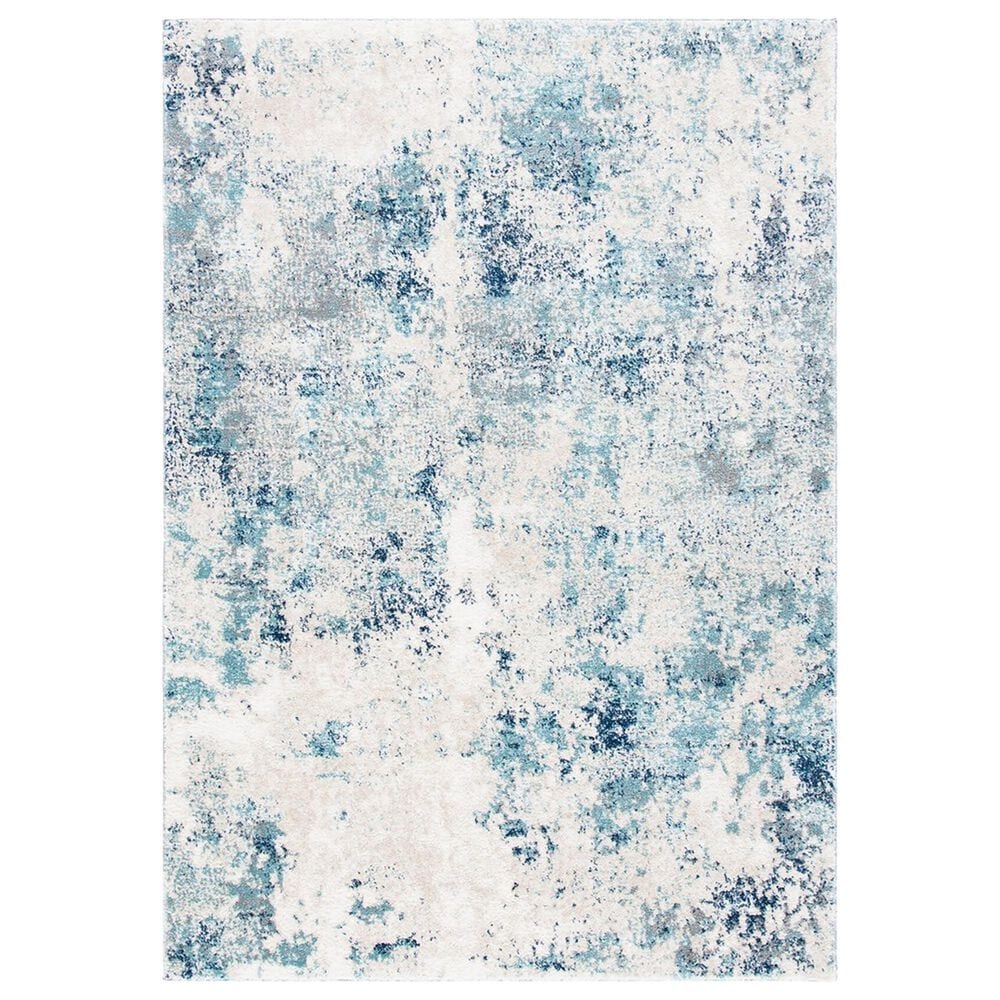 Safavieh Aston 3" x 5" Ivory and Blue Area Rug, , large