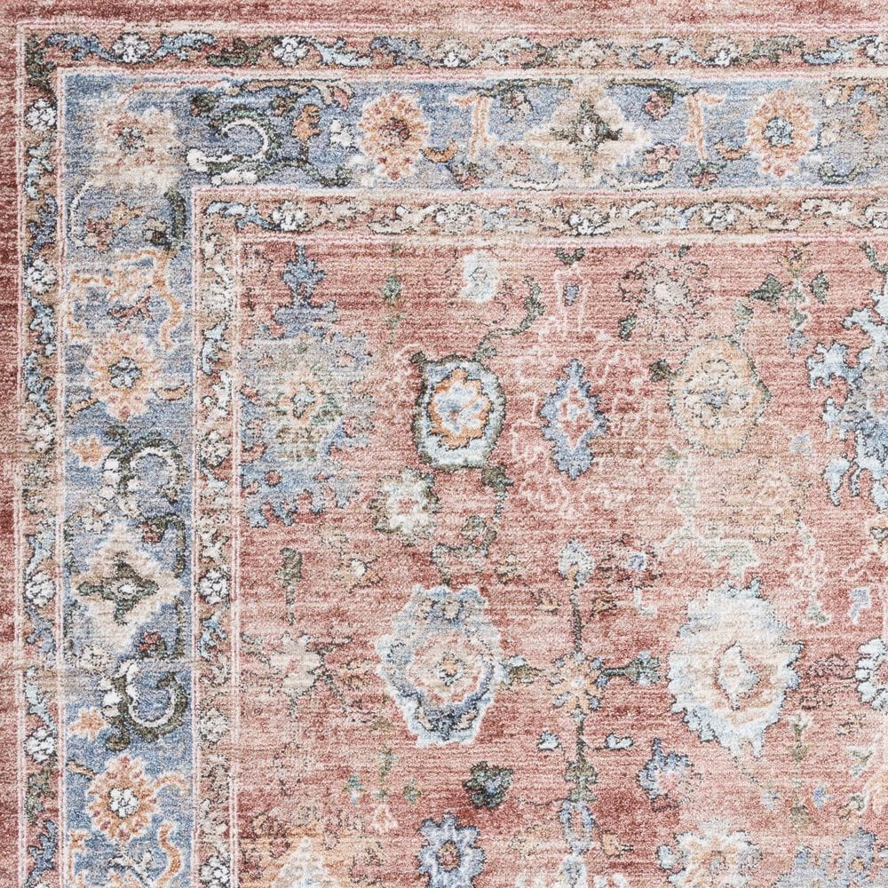 Safavieh Jasmine JSM338P 5&#39;3&quot; Square Rust and Blue Area Rug, , large