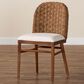 Baxton Studio Denver Side Chair in Walnut Brown, , large