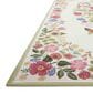 Rifle Paper Co. x Loloi Perennial Blossom 5"3" x 7"8" Cream Area Rug, , large