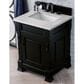 James Martin Vanities Brookfield 26" Single Bathroom Vanity in Antique Black with 3 cm Eternal Jasmine Pearl Quartz Top and Rectangle Sink, , large