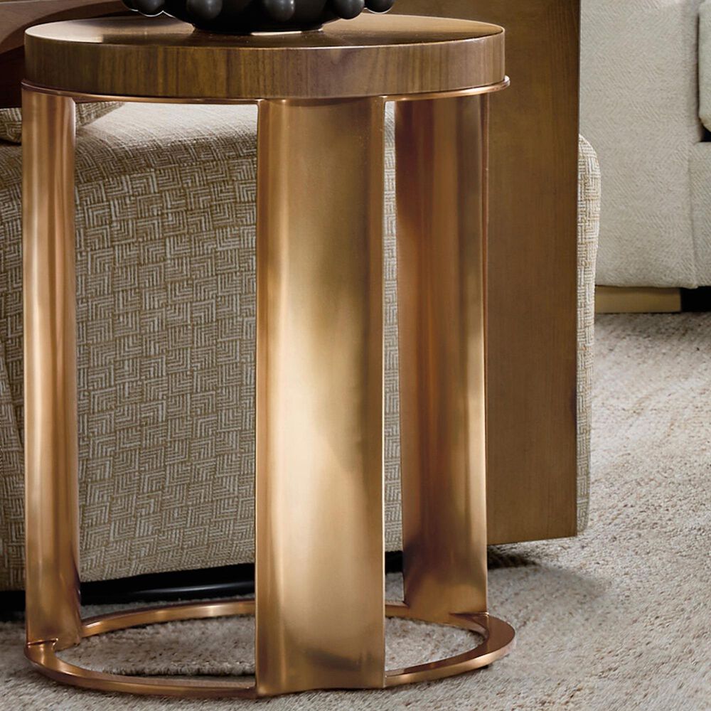 Hooker Furniture Eleana Accent Table in Light Caramel and Sunlit Bronze, , large