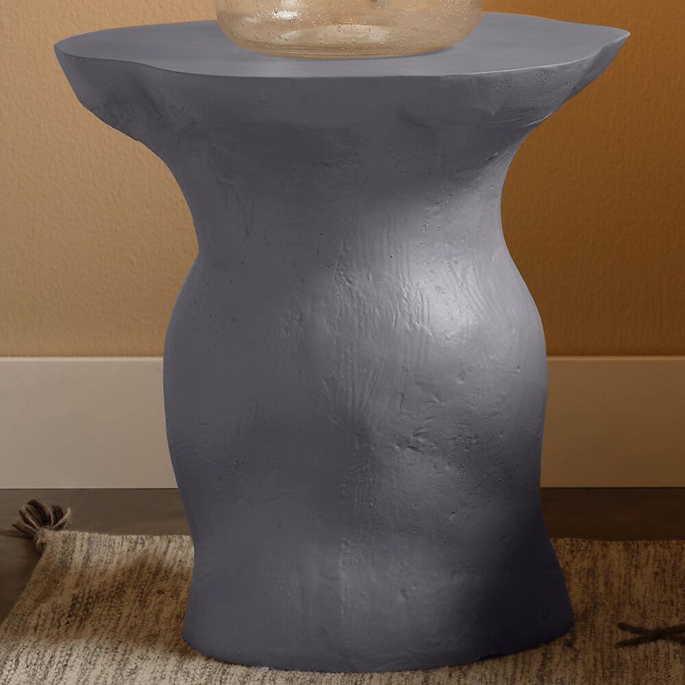 Splendor Living Ridgefield Fiber Glass Indoor/Outdoor Side Table in Steel Grey, , large