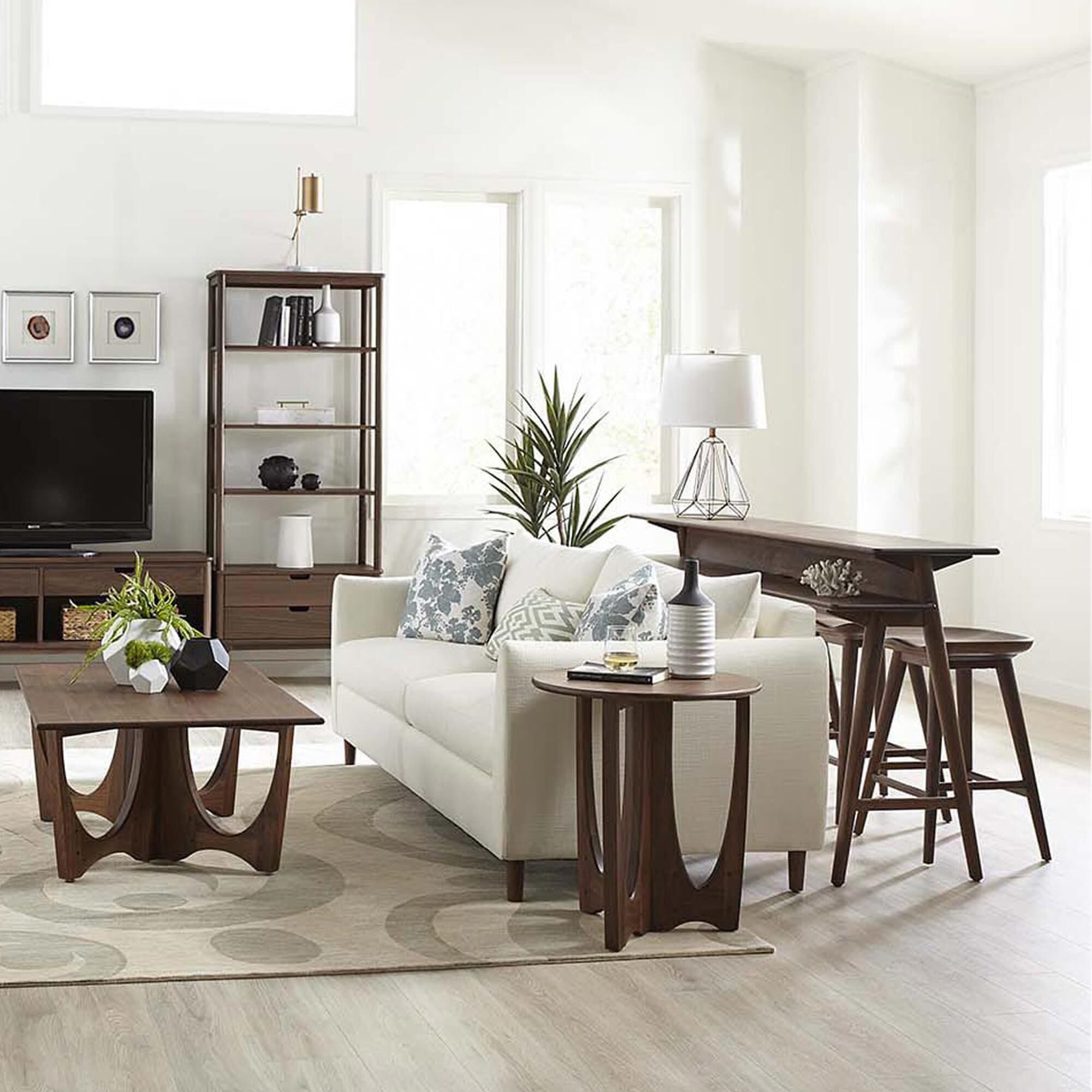 Stickley Furniture Walnut Grove Gathering Island in Warm Brown NFM