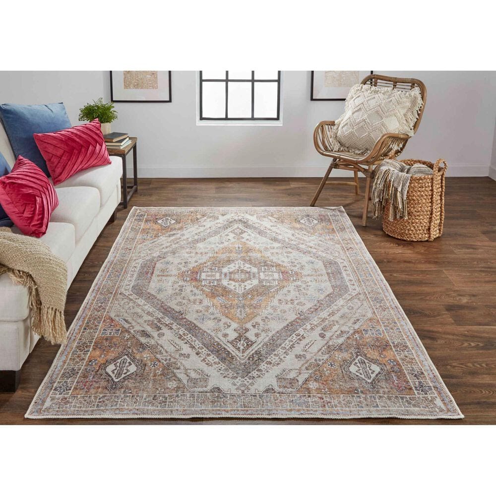 Feizy Percy 9&#39;2&quot; x 12&#39; Tan Area Rug, , large