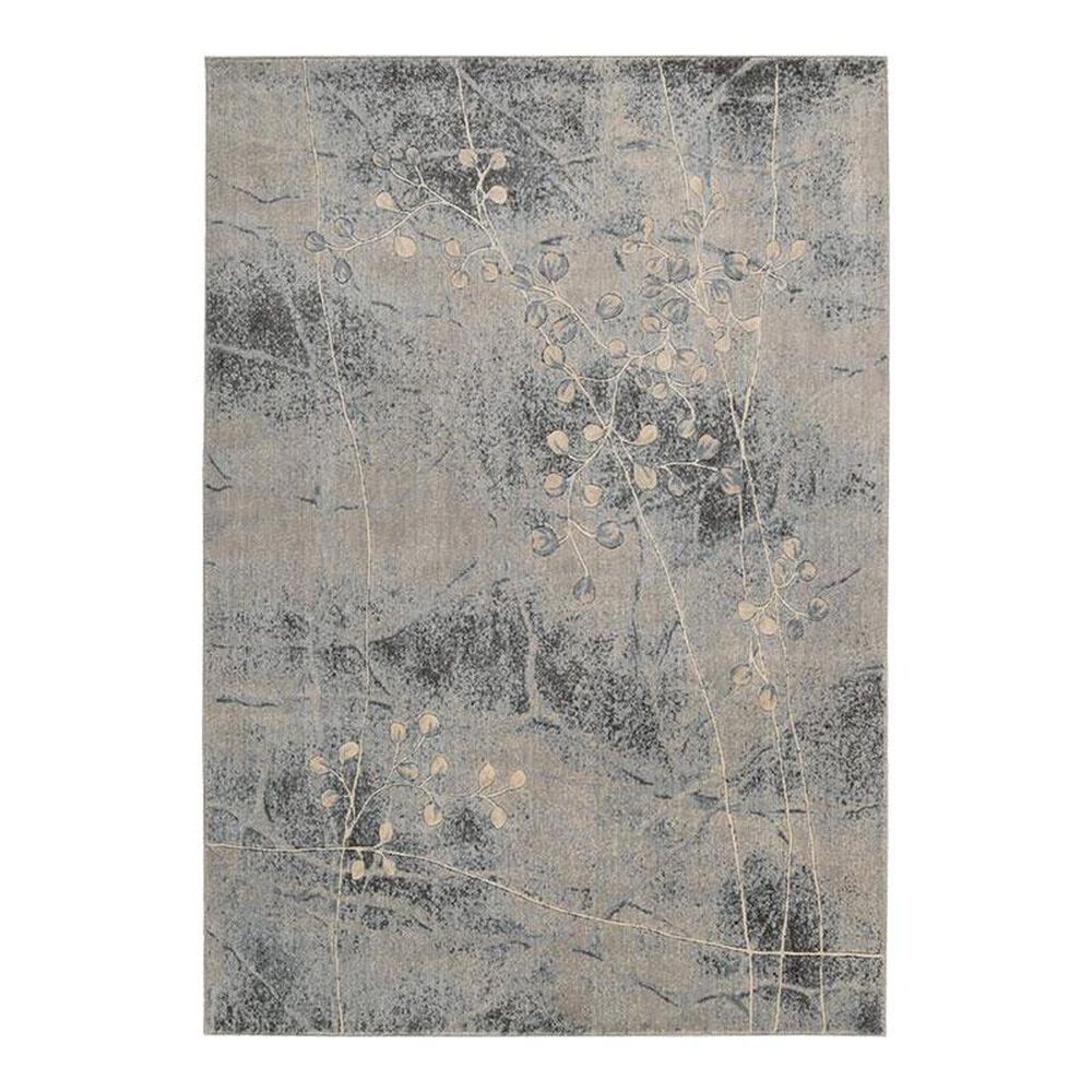 Nourison Somerset ST74 2" x 2"9" Silver Blue Scatter Rug, , large