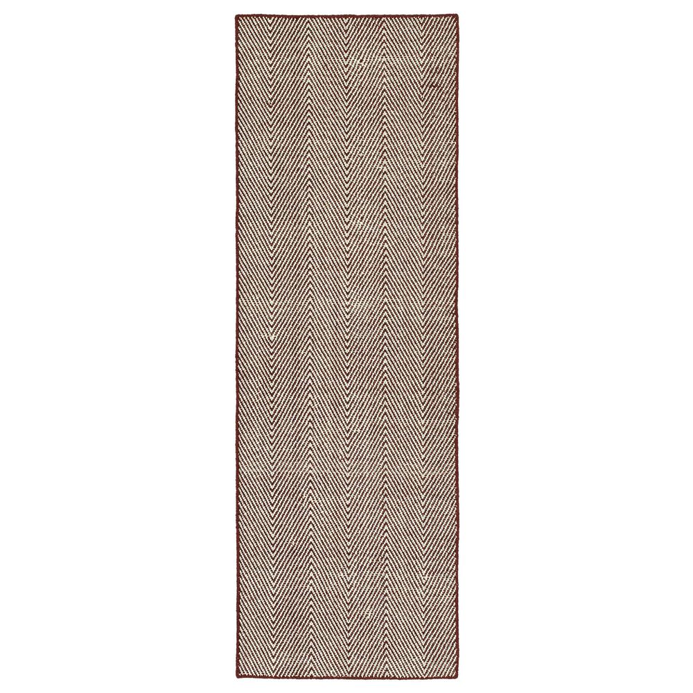 Kaleen Rugs Ziggy ZIG01-04 2" x 6" Burgundy and White Indoor/Outdoor Area Rug, , large