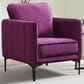 Mayberry Hill Rae Accent Chair in Lavish Purple Velvet, , large