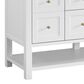 James Martin Vanities Breckenridge 60" Double Bathroom Vanity in Bright White with 3 cm Lime Delight Quartz Top and Rectangular Sinks, , large