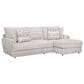 Moore Furniture Nash Reversible Sofa with Chaise in Tidal Sand, , large