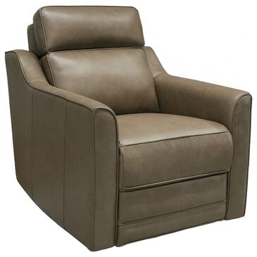 Barcalounger Lara Leather Power Recliner in Elephant, , large