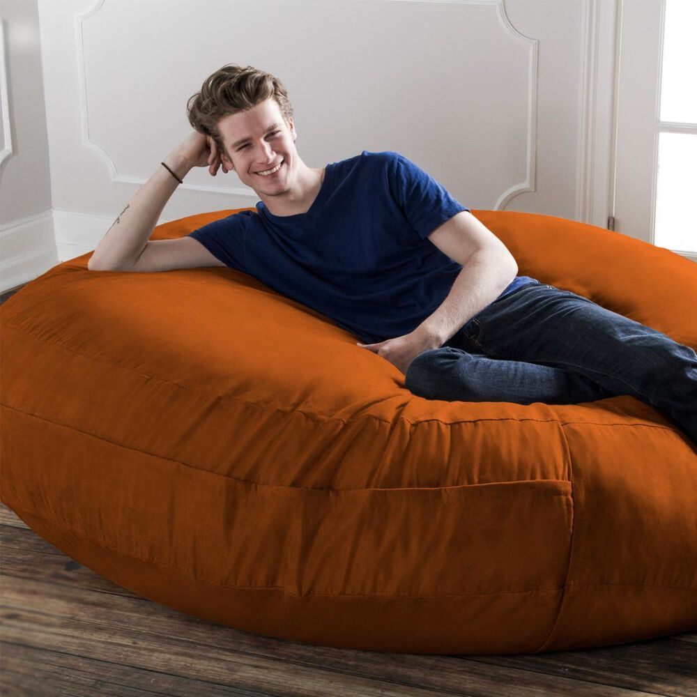 Jaxx 6&#39; Cocoon Large Bean Bag Chair in Mandarin, , large