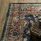Oriental Weavers Sumter 2" x 3" Blue and Rust Area Rug, , large