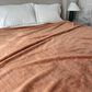 Peking Handicraft 90" x 108" Queen Plush Blanket in Tan Clay, , large