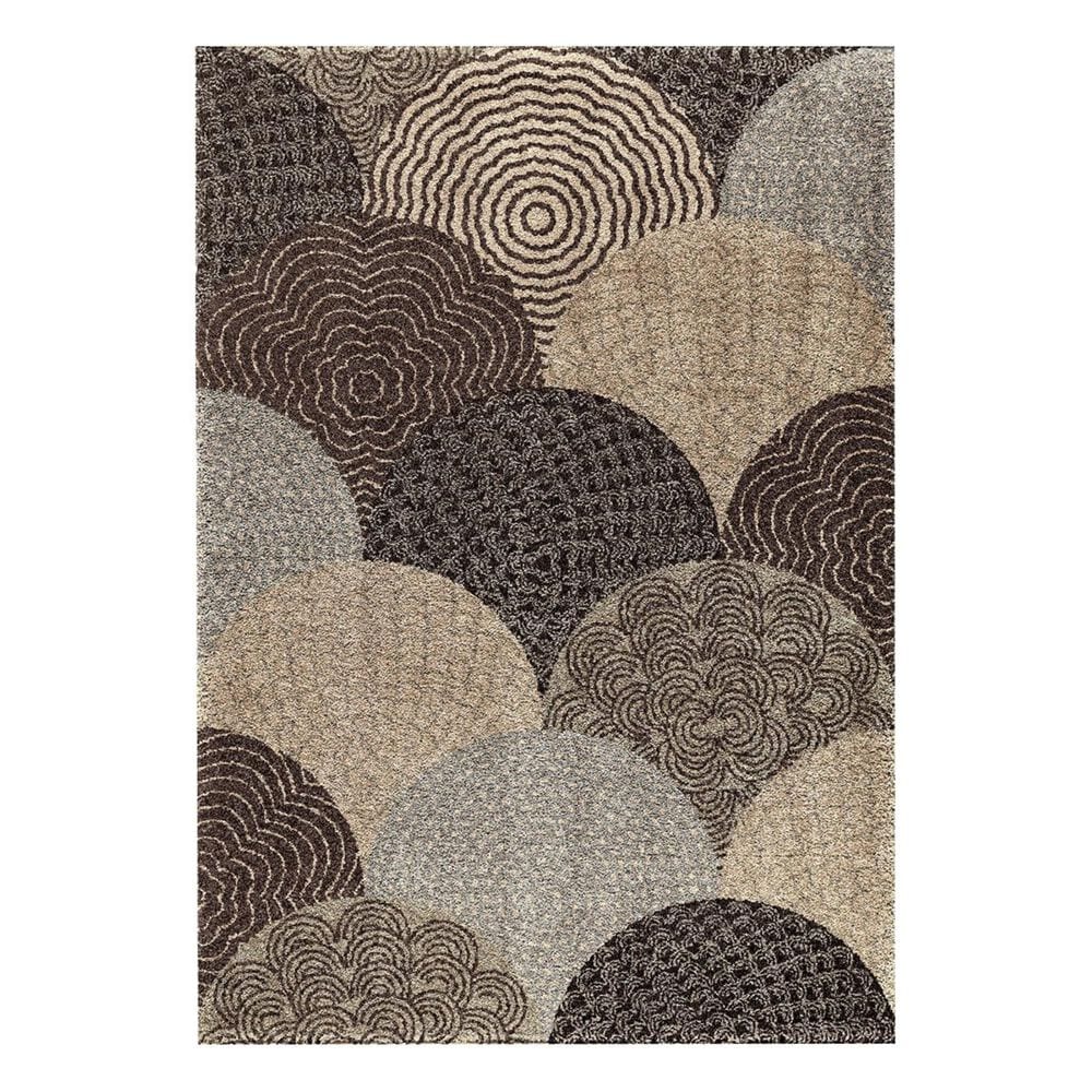 Orian Metropolitan Oystershell 1650 5'3" x 7'6" Seal Black Area Rug, , large