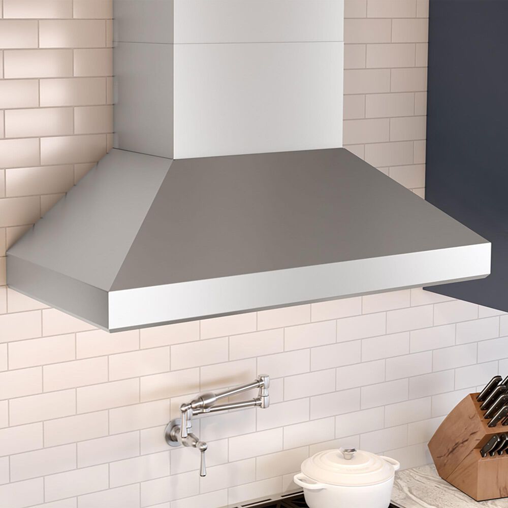 Zephyr Pro Titan Wall 42&quot; Chimney Wall Mount Range Hood in Stainless Steel, , large