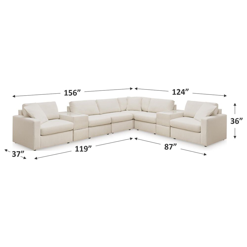 Ashley Modmax 8-Piece Sectional with Storage Consoles in Oyster, , large