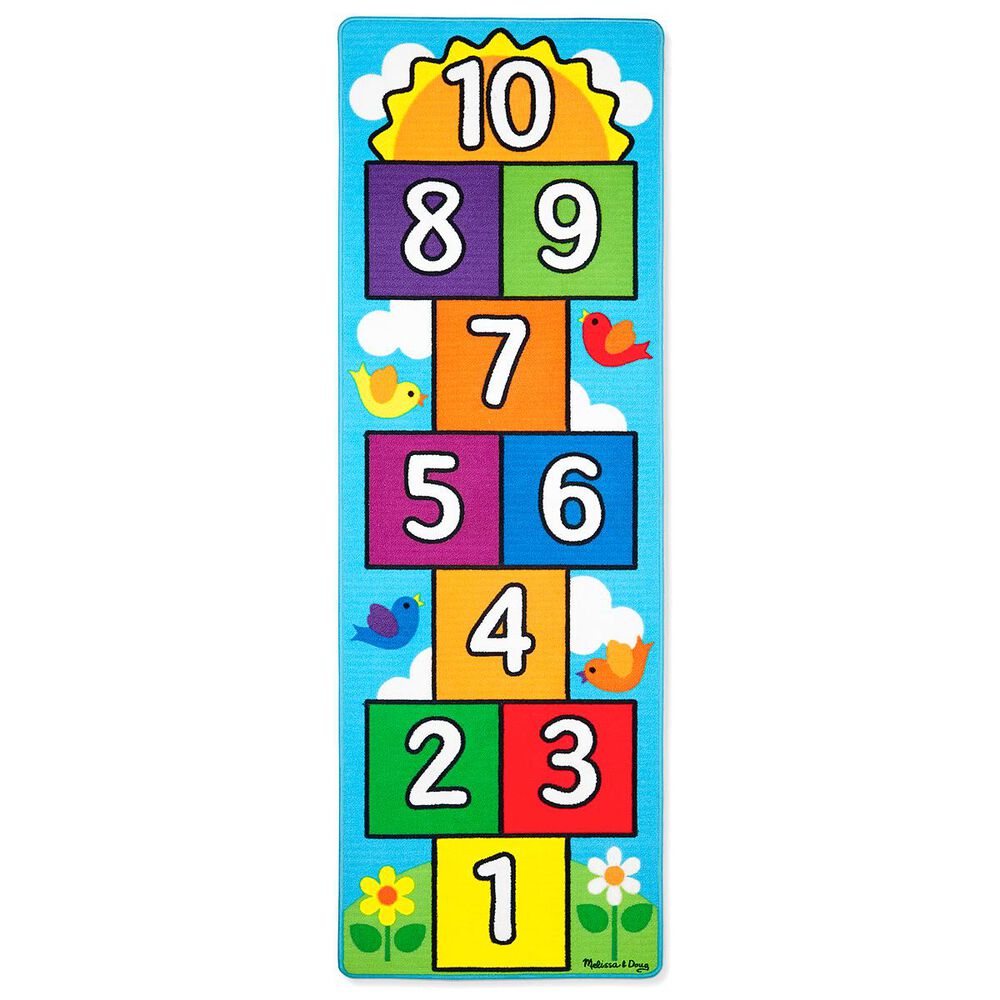 Melissa & Doug Hop & Count Hopscotch Rug, , large