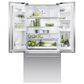 Fisher & Paykel Series 7 17.1 Cu. Ft. Freestanding French-Door Refrigerator with Ice in Stainless Steel, , large