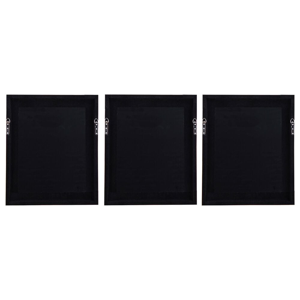 Ashley Hendridge 20" x 24" Wall Art in Taupe and White (Set of 3), , large