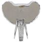 Maple and Jade 16" x 16" Eclectic Elephant Head Wall Decor in Silver, , large