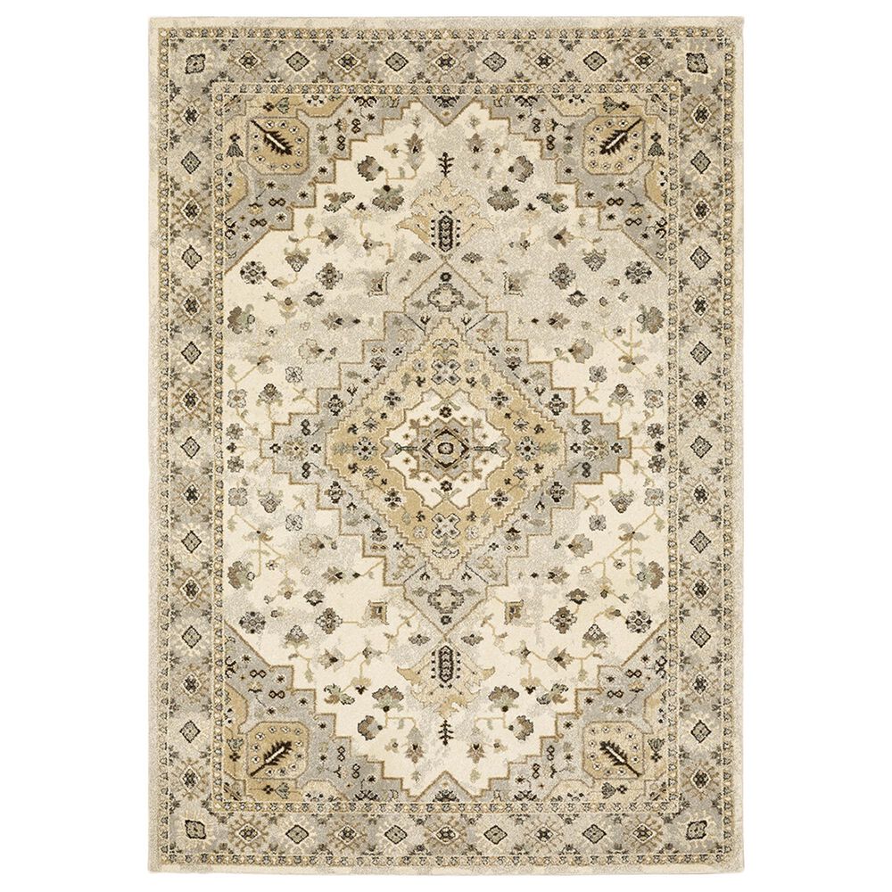 Oriental Weavers Florence Athens 4332X 6"7" x 9"6" Beige Area Rug, , large