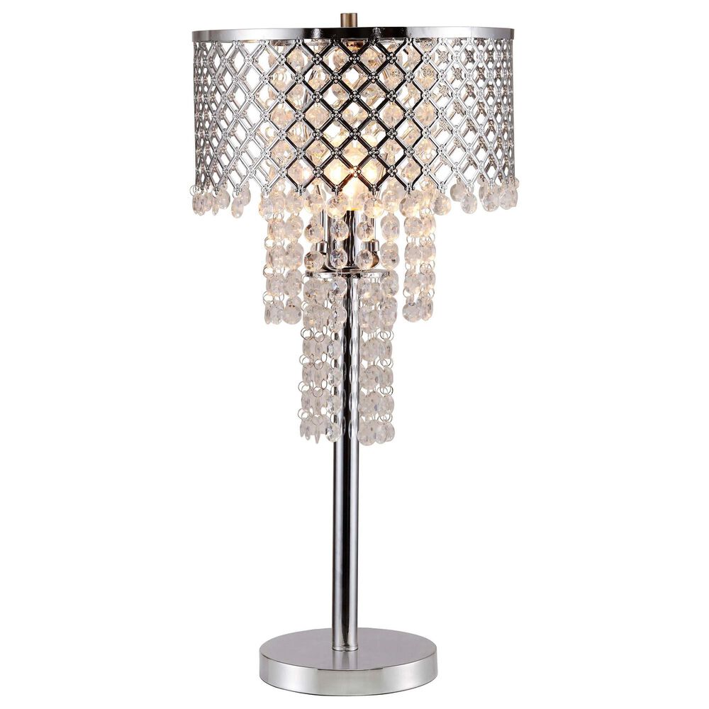 Crown Mark Table Lamp in Chrome, , large