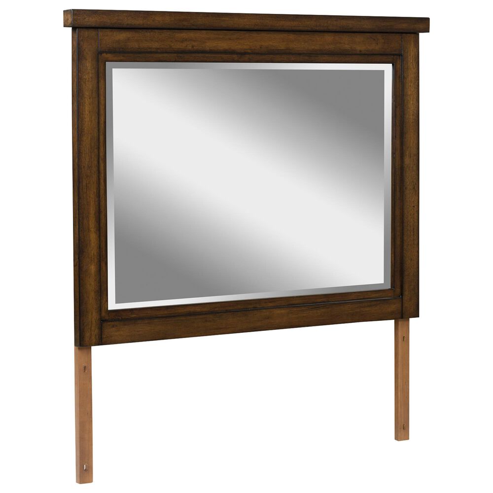 Ashley Taffenbrook Bedroom Mirror in Medium Brown, , large
