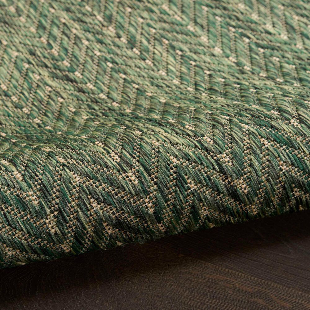 Nourison Horizon HOZ02 Green 8&#39; x 10&#39; Indoor/Outdoor Area Rug, , large
