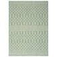 Nourison Positano Southwestern Blue and Green 9" x 12" Indoor/Outdoor Area Rug, , large