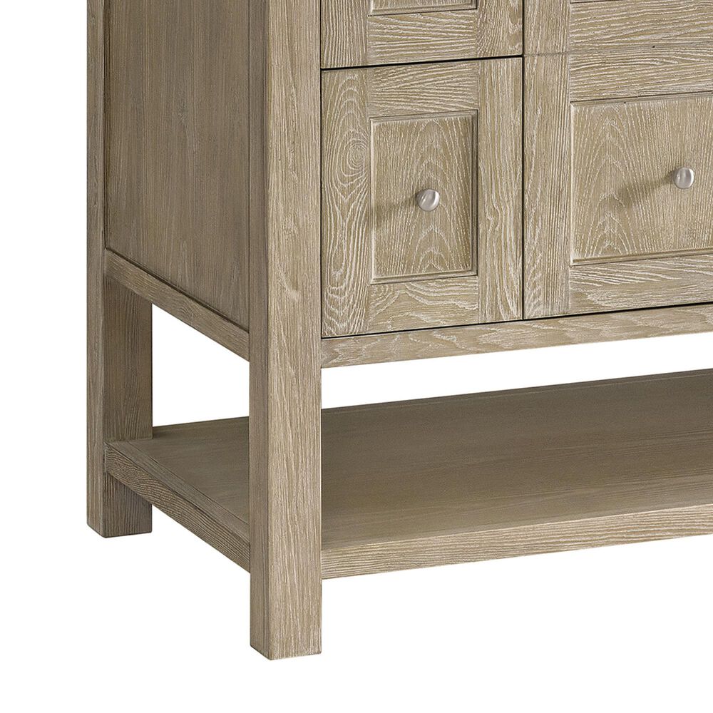James Martin Vanities Breckenridge 72&quot; Double Vanity in Whitewashed Oak with 3 cm Eternal Jasmine Pearl Quartz Top, , large