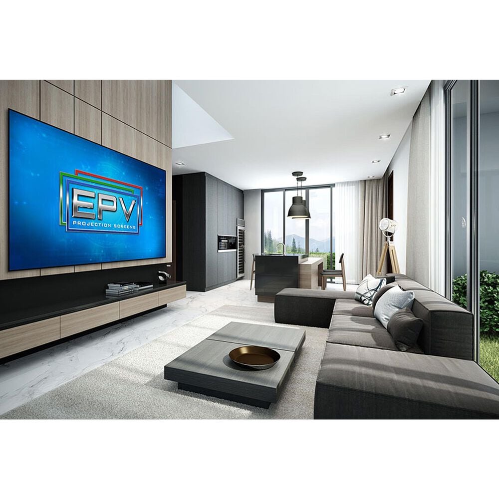 EPV Screens DarkStar UST 2 eFinity 123&quot; Light Rejecting Fixed Frame Projection Screen in Black, , large