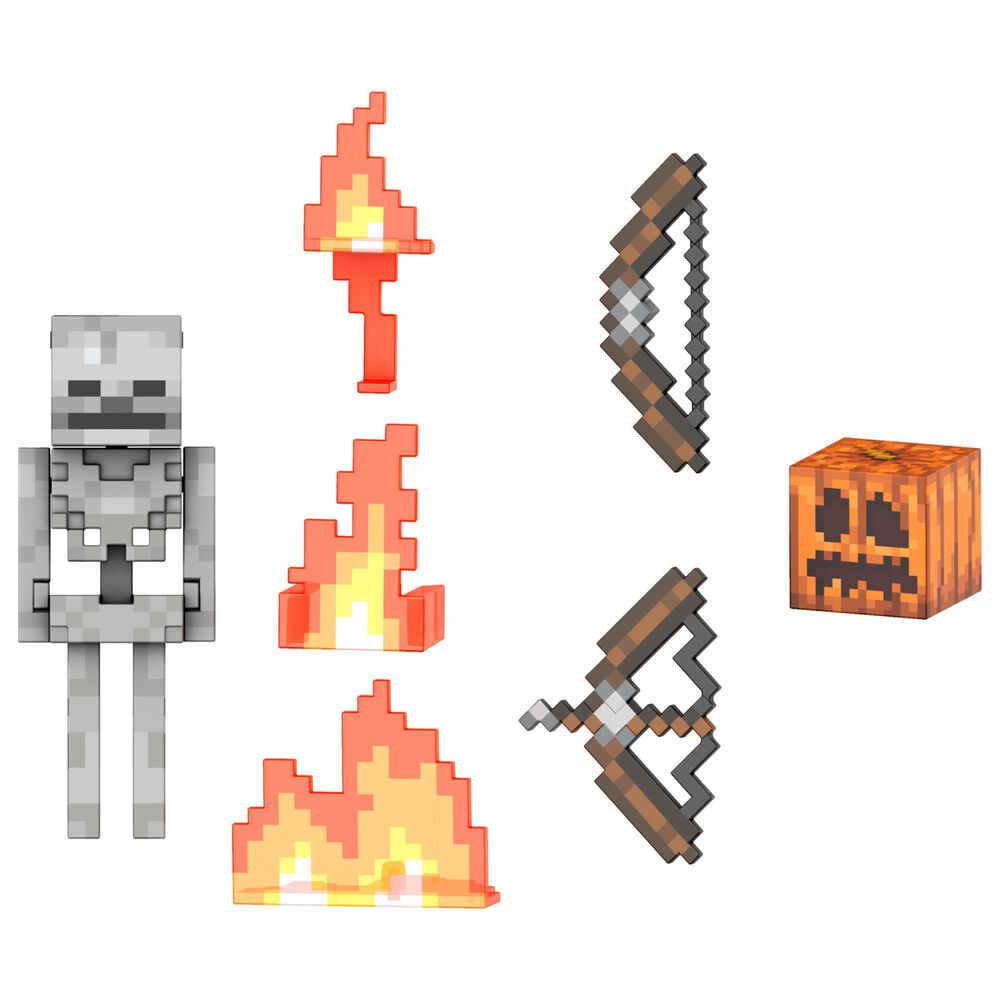 Mattel Minecraft Diamond Level Skeleton Action Figure, , large
