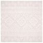 Safavieh Micro-Loop Southwestern 5" Square Gray and Ivory Area Rug, , large