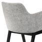 Blue River Arcadia and Renzo 5-Piece 42" Dining Set with Gray Cushion in Black, , large