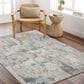 Surya Dresden Taupe, Off-White, Dusty Sage, Deep Teal, Light Gray, Mustard and Ink Blue 12" x 15" Area Rug, , large