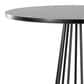LumiSource Canary Contemporary Bar Table in Black Metal and Black Wood, , large
