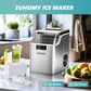 Euhomy 45 Lbs Portable Cube Ice Maker in Silver, , large