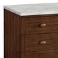 James Martin Vanities Amberly 60" Single Bathroom Vanity in Mid-Century Walnut with 3 cm Eternal Jasmine Pearl Silestone Top, Rectangular Sink and FreePower Wireless Charger, , large