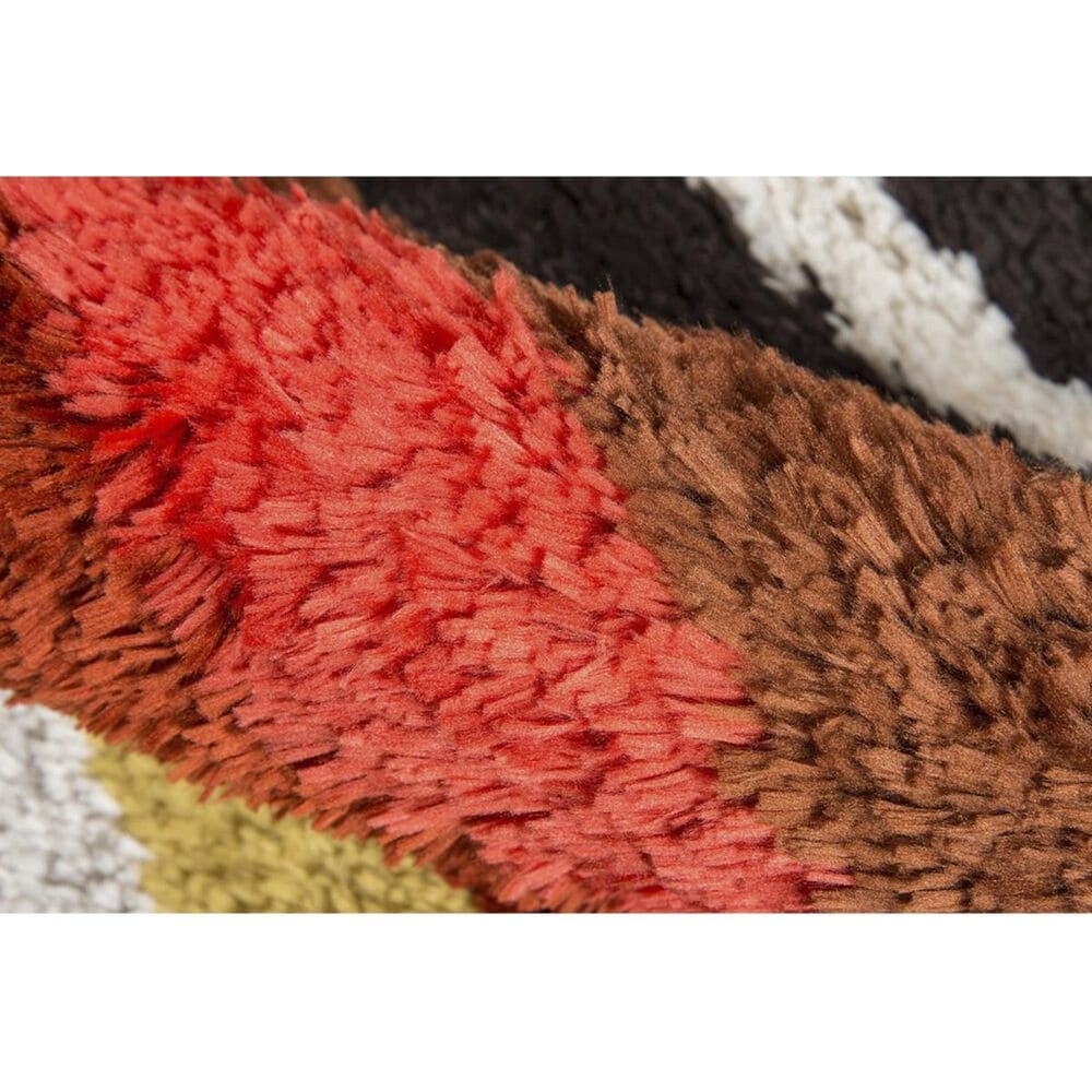 Novogratz Retro RET-02 5&#39; x 7&#39;6&quot; Red Area Rug, , large