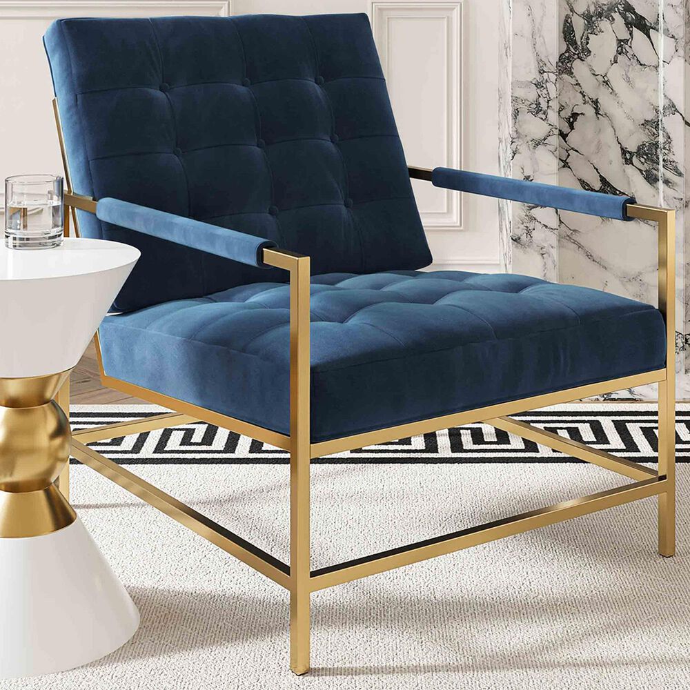 Tov Furniture Van Accent Chair in Midnight Blue, , large