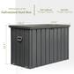 HOMLUX 200-Gallon Outdoor Waterproof Storage Deck Box in Dark Gray, , large