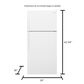 Whirlpool 14.3 Cu. Ft. Top Freezer Refrigerator in White, , large