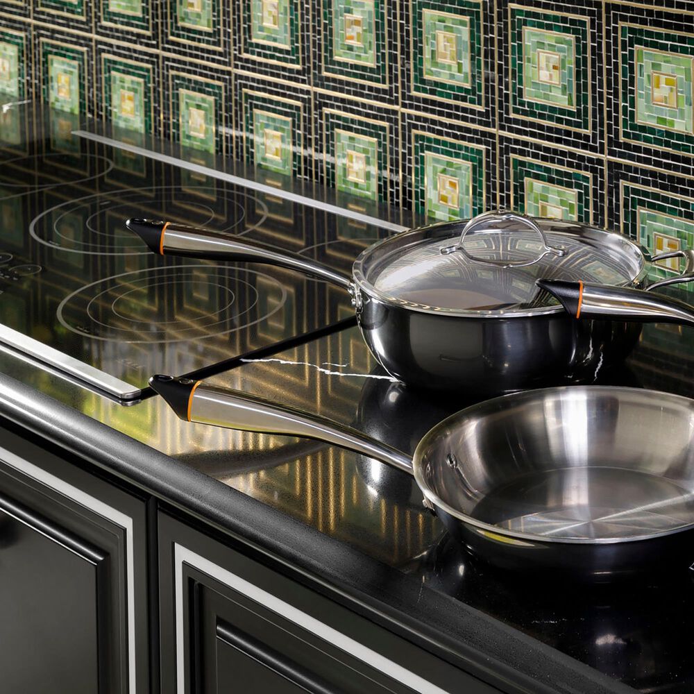 Cafe 2-Piece Kitchen Package with 30" Smart Built-In Convection Single Wall Oven and 30" Electric Cooktop in Stainless Steel, , large