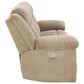 Ashley Tip-Off Power Reclining Sofa with Adjustable Headrest in Wheat, , large