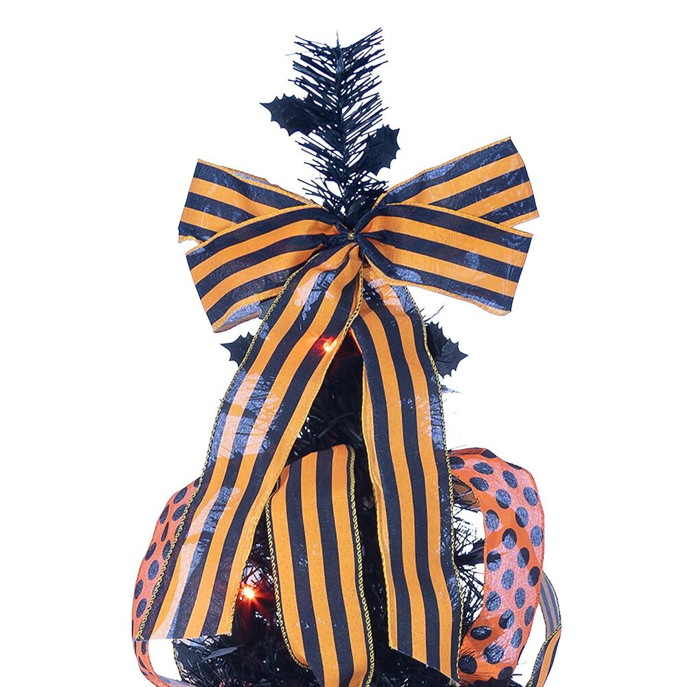 The Gerson Company 6&#39; Halloween Artificial Tree in Black, , large