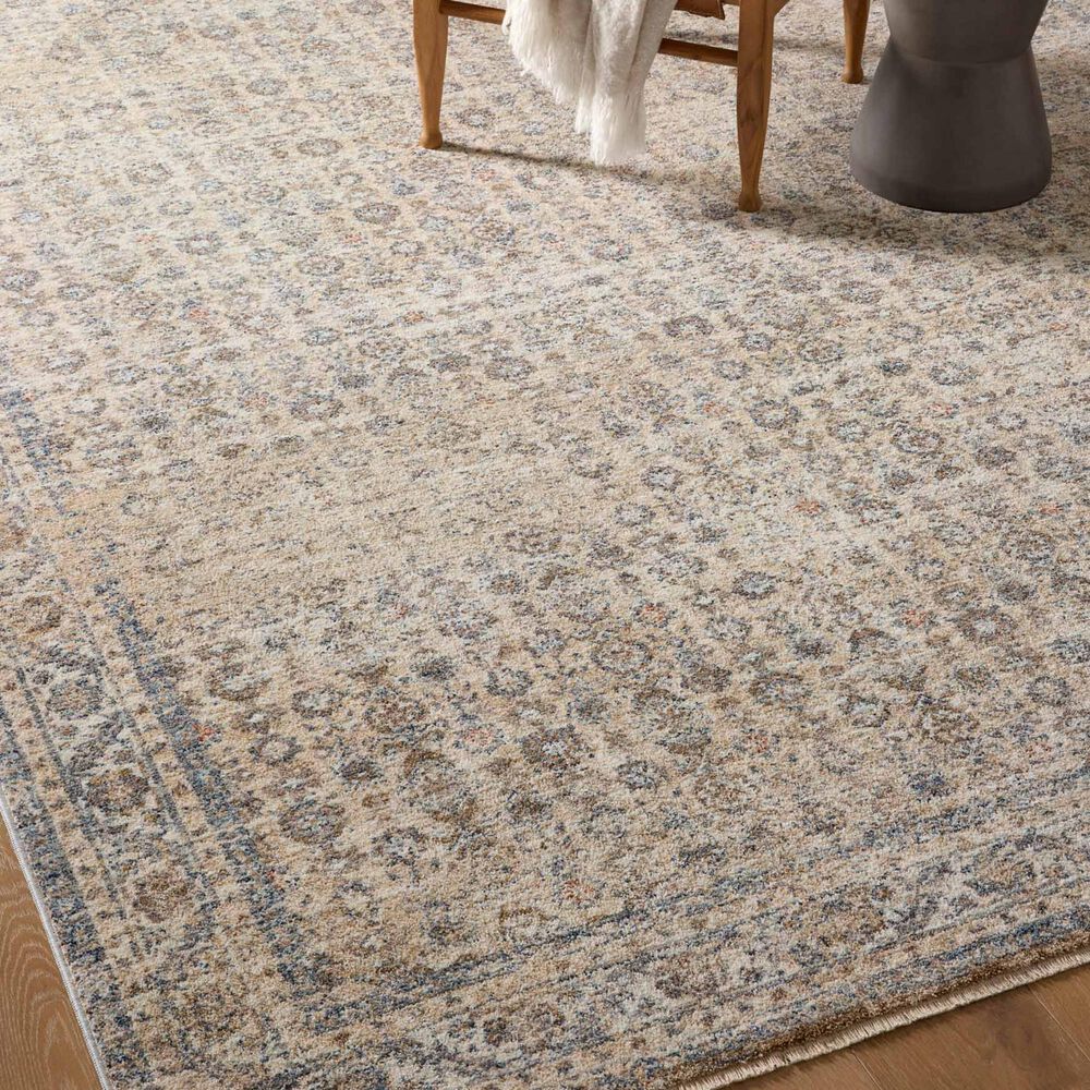 Angela Rose Blake 6&#39;7&quot; x 9&#39;10&quot; Beige and Denim Area Rug, , large