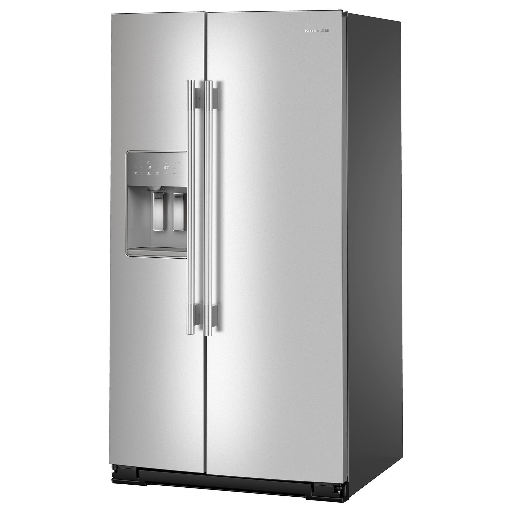 KitchenAid 28.7 Cu. Ft. Side-by-Side Refrigerator in Fingerprint