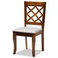 Baxton Studio Jana 7-Piece Dining Set in Grey/Walnut Brown, , large